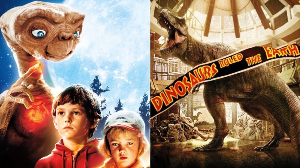 E.T. - Mimozemšťan a Jurský park